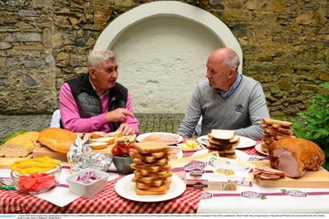 Mick O'Dwyer and Glenn Ryan fuelling Kildare success with Brady Family Ham, ahead of the big game on Sunday