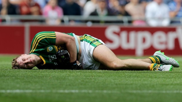James O'Donoghue lies injured