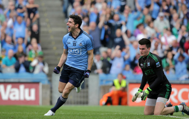 Bernard Brogan celebrates scoring a goal