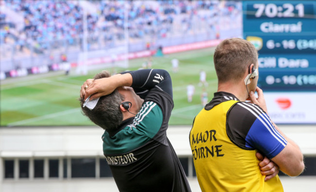 Jason Ryan reacts as Kerry score their 7th goal