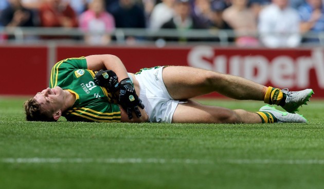 James O'Donoghue lies injured