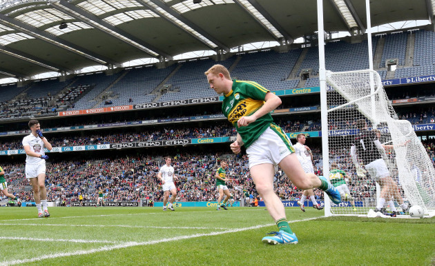 Colm Cooper after scoring a goal