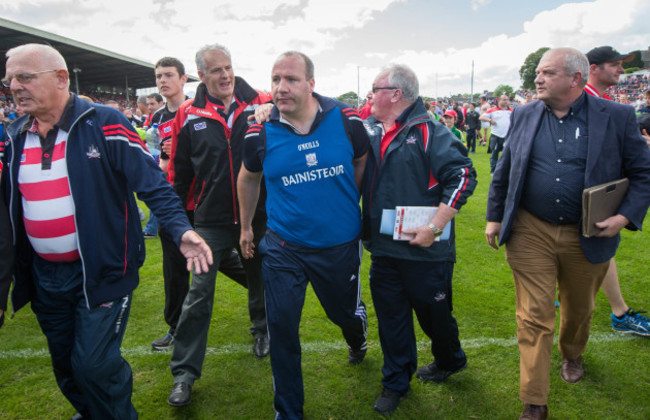 Brian Cuthbert at the end of the game