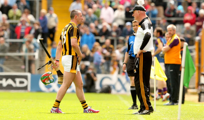 Eoin Larkin and manager Brian Cody