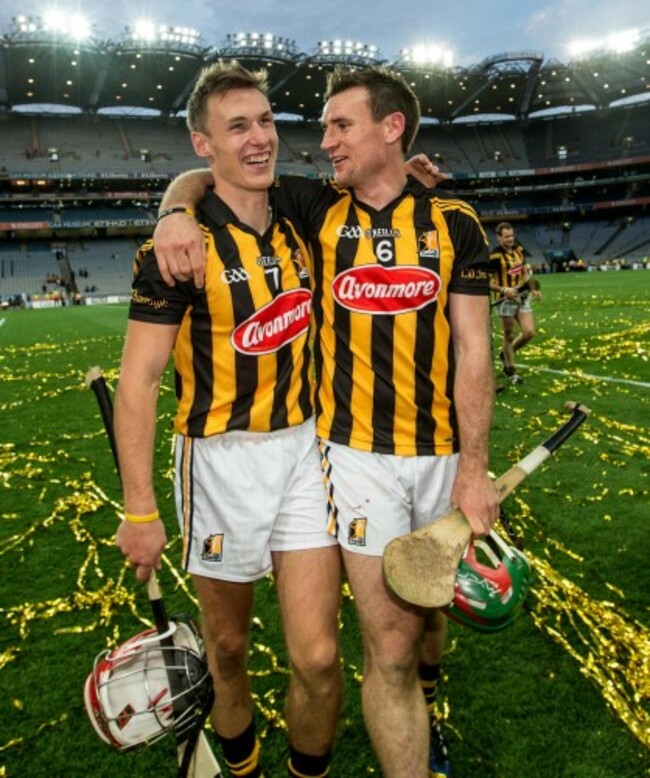 Cillian Buckley and Kieran Joyce celebrates after the game