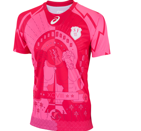 stade francais pink kit