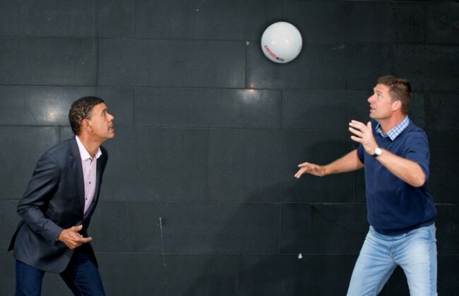 Chris Kamara and Niall Quinn