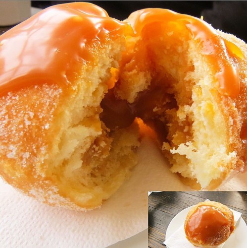 Tried a Tella Ball yet? These amazing treats are donut balls filled with gooey delicious stuff - think Nutella, vanilla ricotta or even these salted caramel ones - and they're from Foodcraft Espresso & Bakery in Erskinville Sydney #donut #nutella #saltedcaramel #donuts #doughnuts #tellaballs #foodcraftespressoandbakery #sweet #sweets #dessert #desserts #sydney