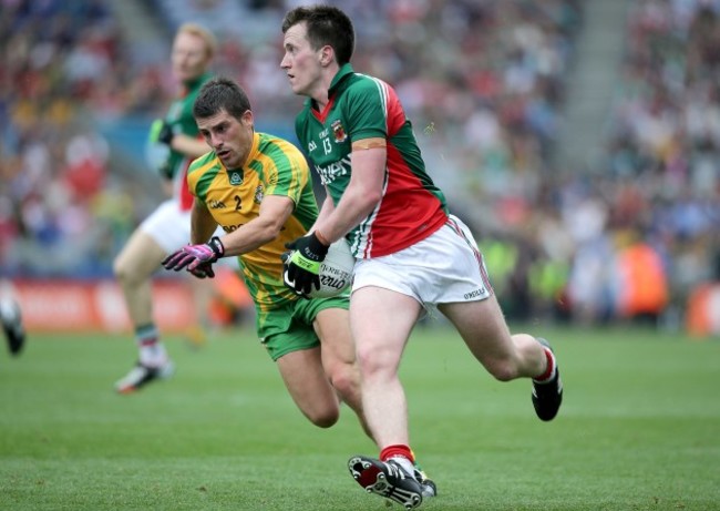 Cillian O'Connor with Paddy McGrath