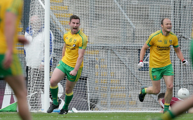 Patrick McBrearty celebrates scoring a goal