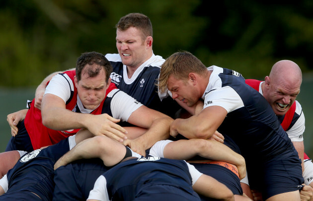 Devin Toner, Donnacha Ryan, Jordi Murphy and Paul O'Connell