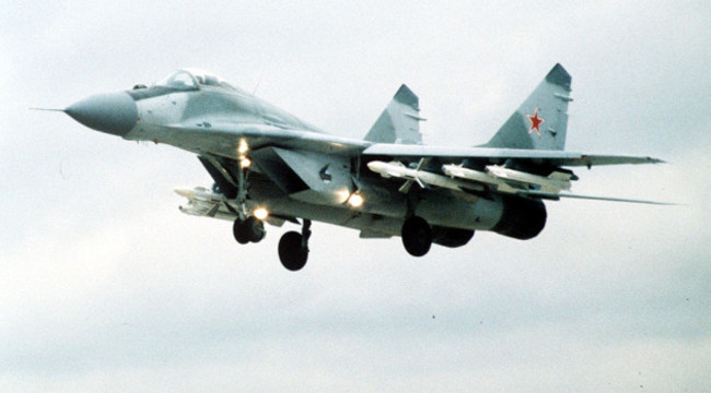 Russian MiG-29 jet