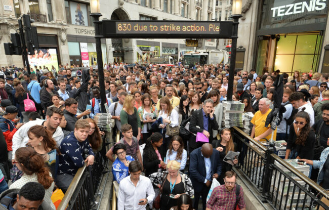 Tube strike