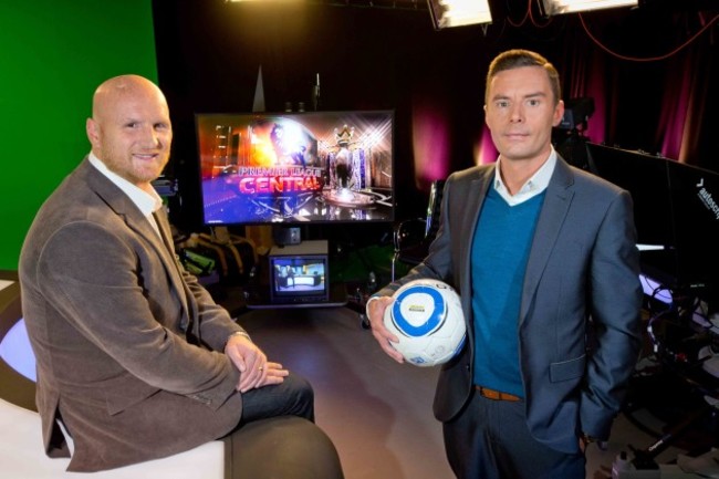 John Hartson with Connor Morris