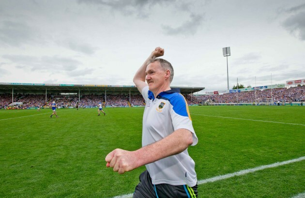 Eamon O'Shea celebrates at the final whistle