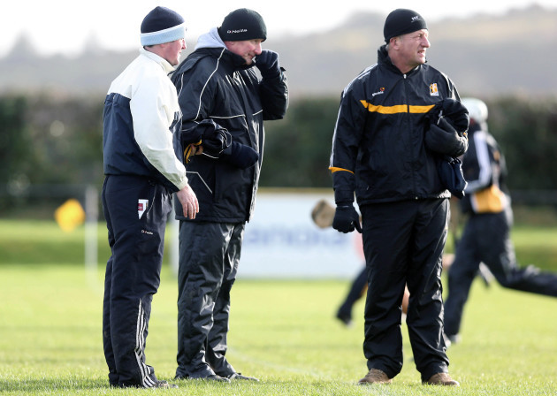 Brian Cody with James McGarry and Michael Dempsey