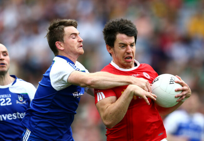Dessie Mone tackles Mattie Donnelly