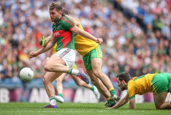 Aidan O’Shea scores the opening goal