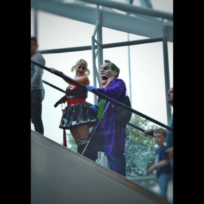 Another one of some awesome cosplayers from yesterday's @dublin_comic_con, this time #TheJoker & #HarleyQuinn #lookdcc