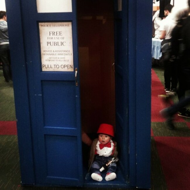 James 1st cosplay today at Dublin Comic Con 2015 #doctorwho #whovian #cosplay #comiccon #Dublin #dublincomiccon2015 #lookdcc #conventioncentredublin #babydrwho #fez #bowtie #sonicscrewdriver #bowtiesarecool #fezzesarecool #tardis #policebox #babycosplay #timelord #babytimelord #whoviansofinstagram #supersaturday #5monthsold #babyboy #dontforgetdads