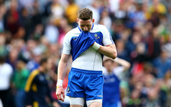 A dejected Ciaran McManus