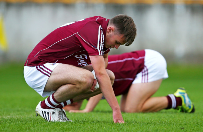 A dejected Cillian McDaid