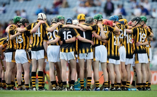 The Kilkenny team huddle