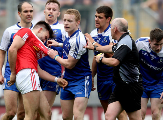 Tiernan McCann clashes with Colin Walshe