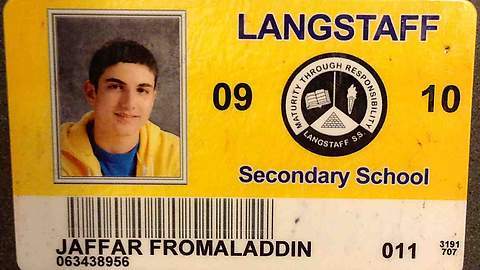 In grade eleven I secretly changed my name on photo day. Nobody noticed so it got printed on my student card