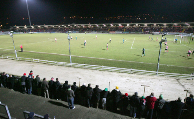 General view from tonight's game in the Brandywell