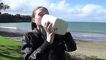 Girl Milk Challenge