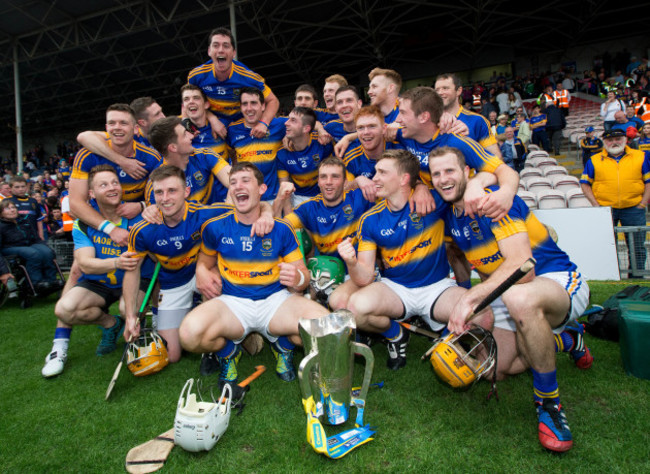 Tipperary celebrate with the trophy