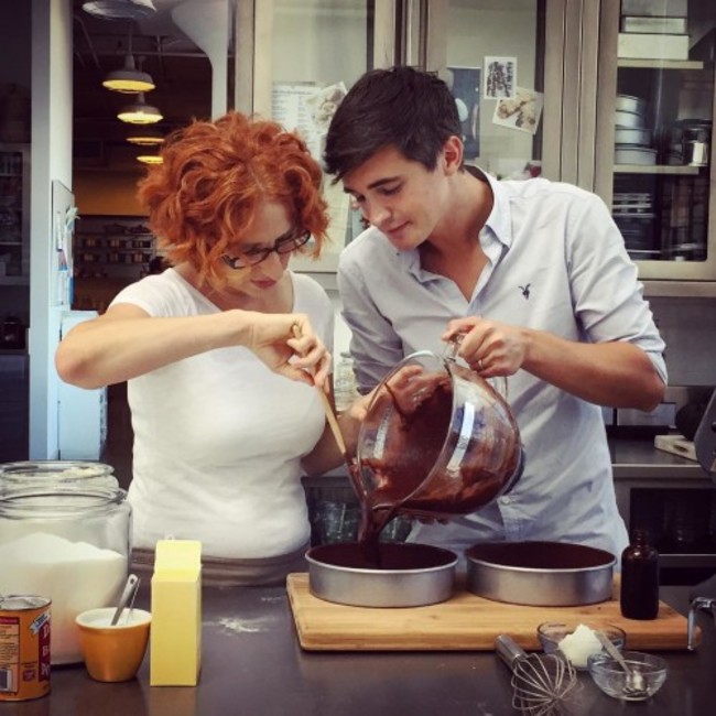 FYI there is a serious chocolate cake AND @sarahcarey1 from @marthastewart's EveryDay Food coming to my YouTube channel this Sunday! Exciting times!