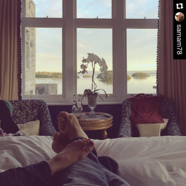 This could be you! Big bed, beautiful view, luxurious surroundings. To book your relaxing break call reservations on 00353 (0)94 954 6003. #ashfordcastle #ashfordestate #ashfordrestored #bedroom #luxuryhotel #luxurytravel #relax #view #vista #beautiful #fivestar #LHW #leadinghotel #castle #castlehotel #ireland #mayo #galway #cong