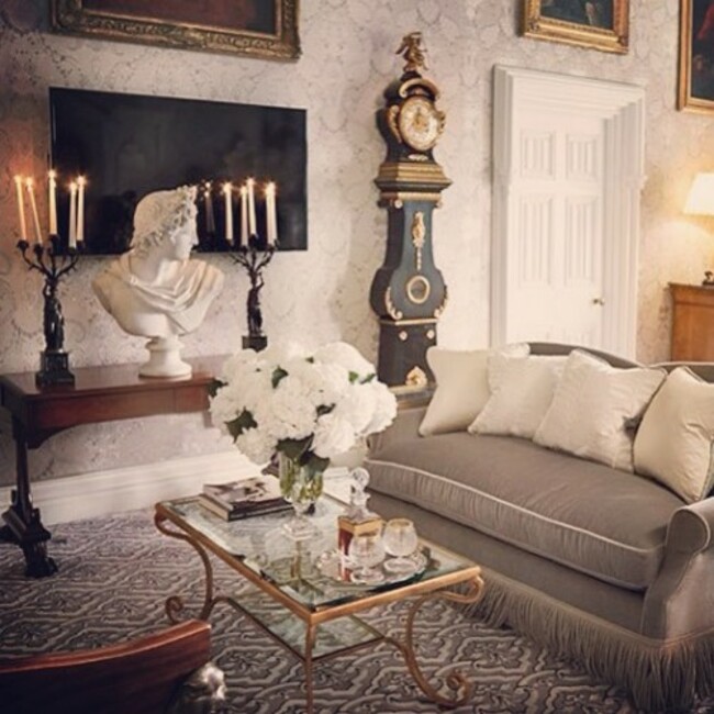 Relax into one of our staterooms, perfectly designed as your home away from home. #LHW #luxuryhotel #luxurytravel #hotel #castle #irishcastle #ashfordcastle #ashfordestate #cong #ireland #LeadingHotel #fivestar #stateroom #bedroom #beourguest #sofa #grandfatherclock #comfort #relax