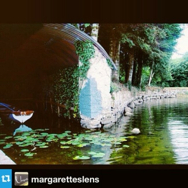Beautiful photo of one of Ashford Castles boat houses along the Corrib #RG @margaretteslens: Ashford Castle. Cong, Ireland