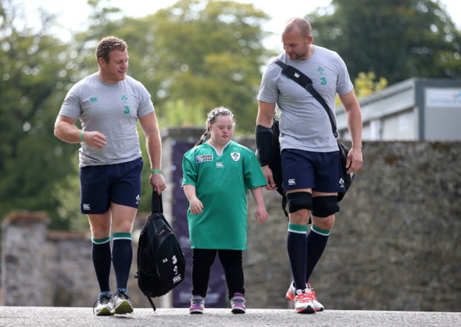 Sean Cronin and Dan Tuohy with Jennifer Malone