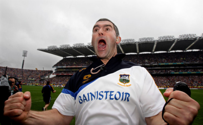 Liam Sheedy celebrates at the final whistle