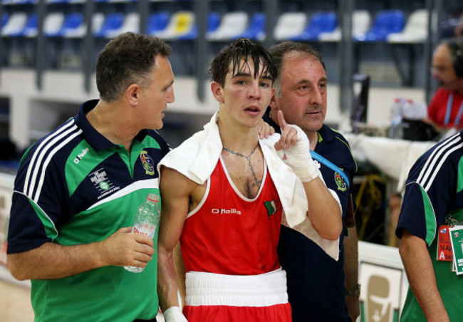 Michael Conlan celebrates