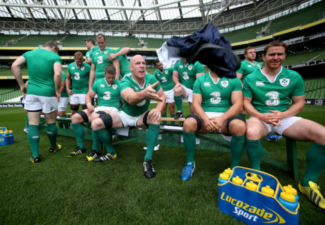 Paul O'Connell during the team picture