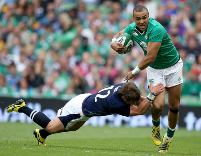 Simon Zebo with Peter Horne