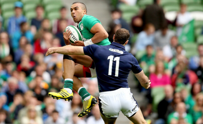 Simon Zebo and Ryan Grant