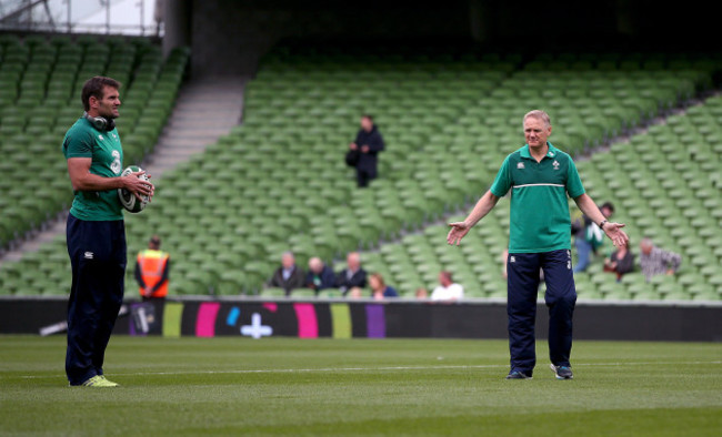 Joe Schmidt with Jared Payne