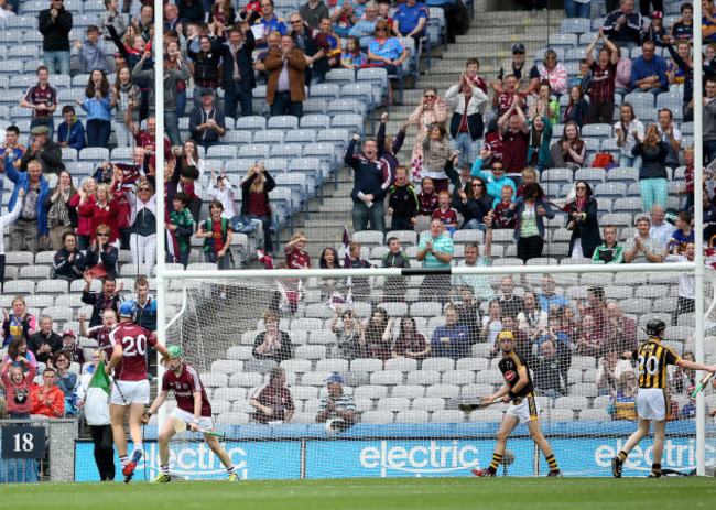 Jack Kenny celebrates as his side scored a late goal