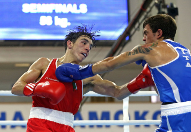 Michael Conlan in action against Francesco Maietta