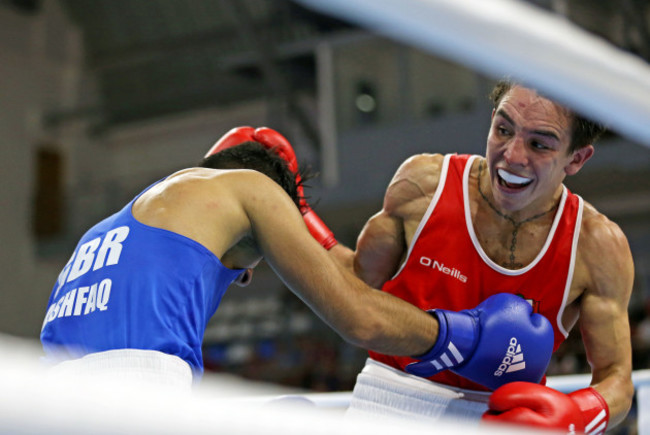 Michael Conlan in action against Qais Ashfaq