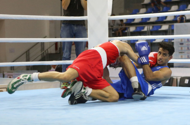 Michael Conlan in action against Qais Ashfaq