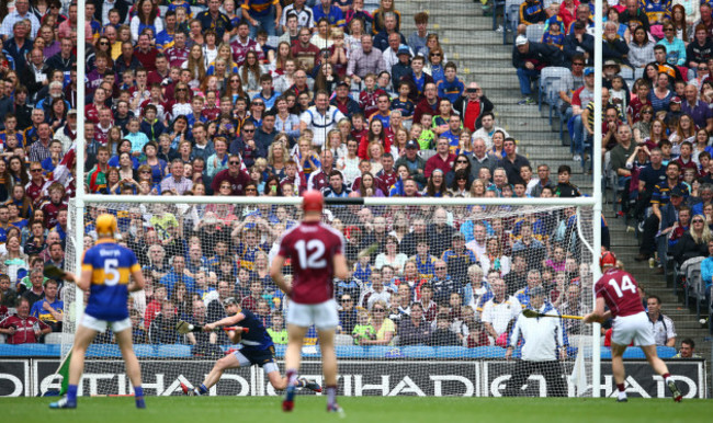 Darren Gleeson saves a penalty