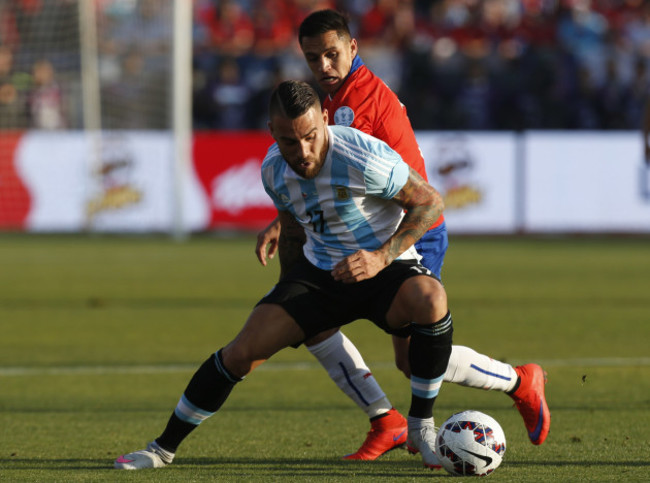 Chile Soccer Copa America Chile Argentina