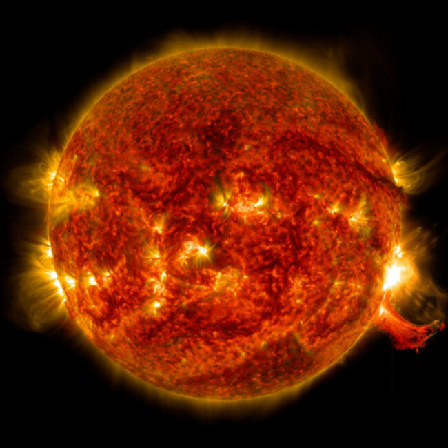 Mid-level Solar Flare